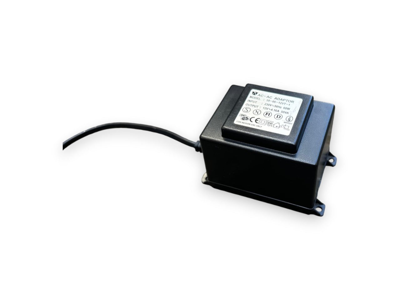 AC-AC adapter model 50-66-12VT-1