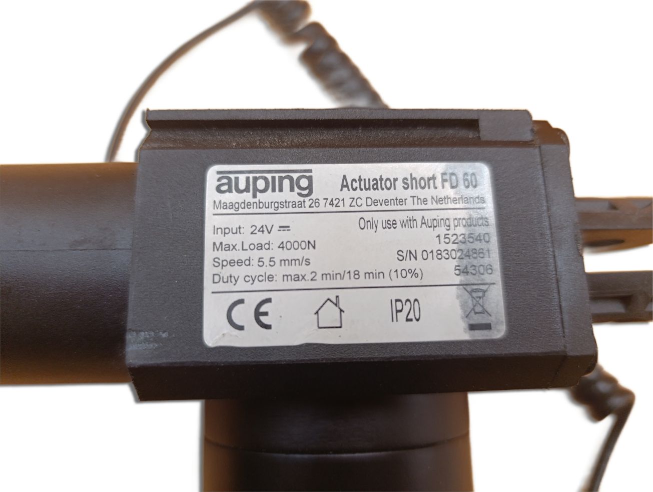 Auping Actuator short FD 60 motor