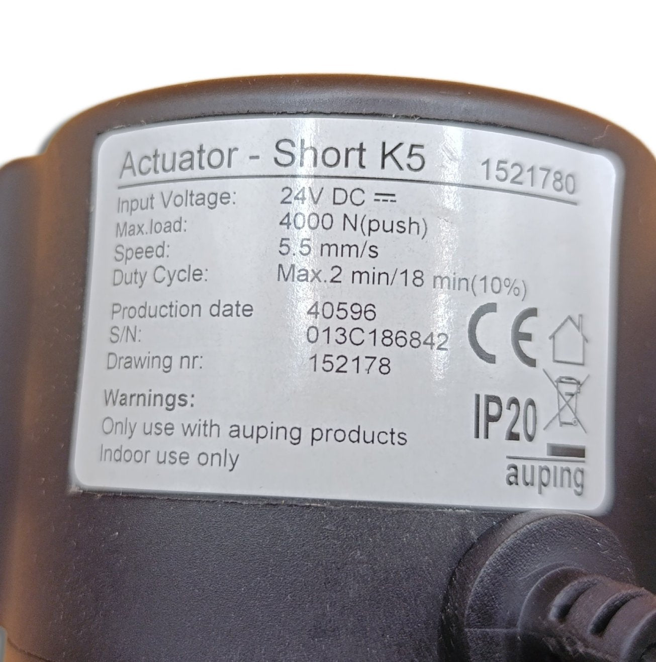 Auping Actuator short K5