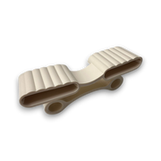 Dubbele lattenhouder voor montage op pennen – voor 35 37 x 8 mm latten rond model wit