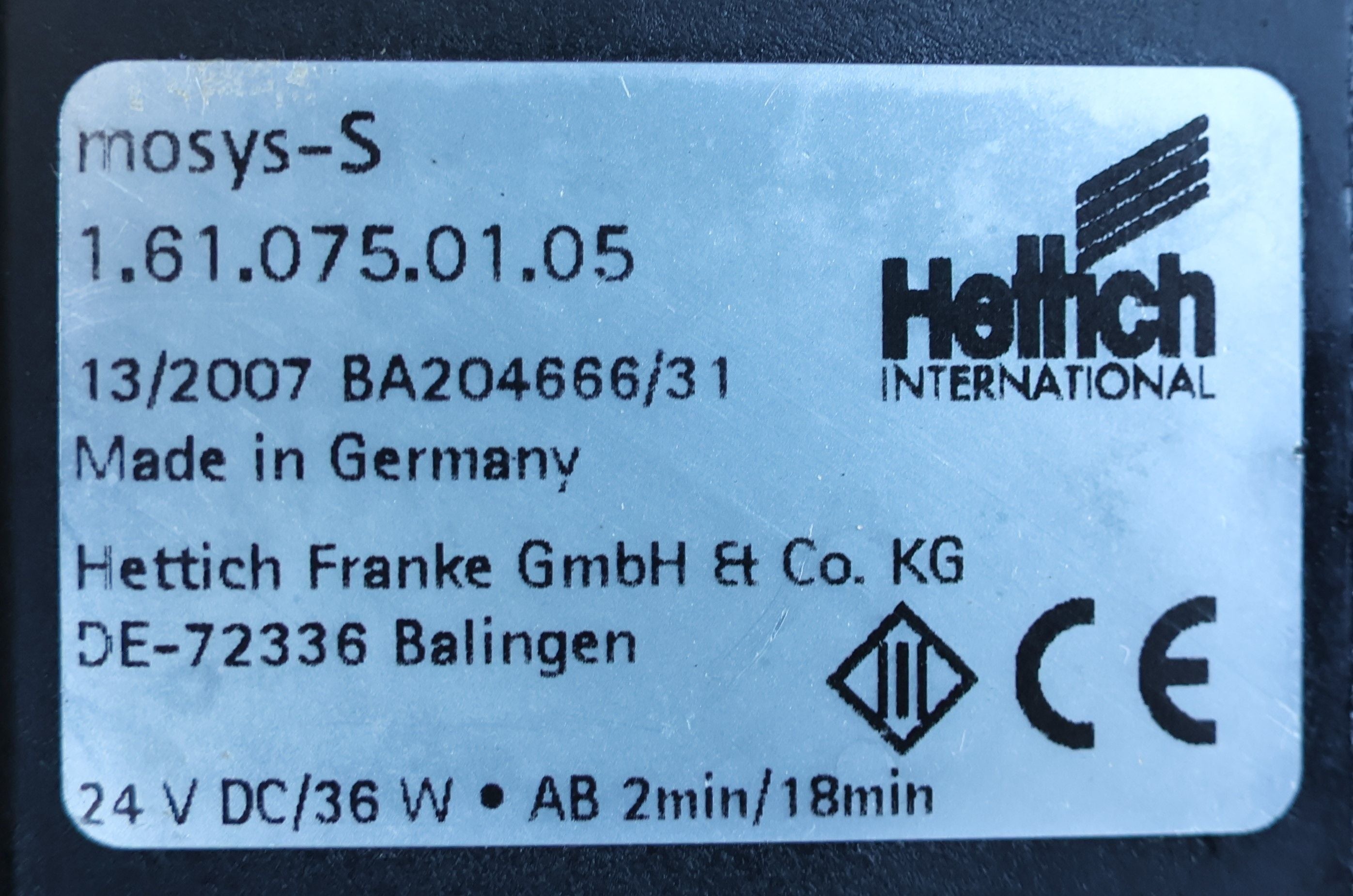 Hettich Mosys-S bedmotor