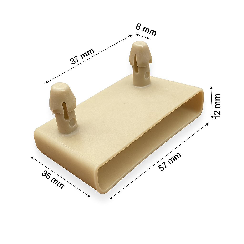 Kunststof lattenhouders 53 mm x 8 mm