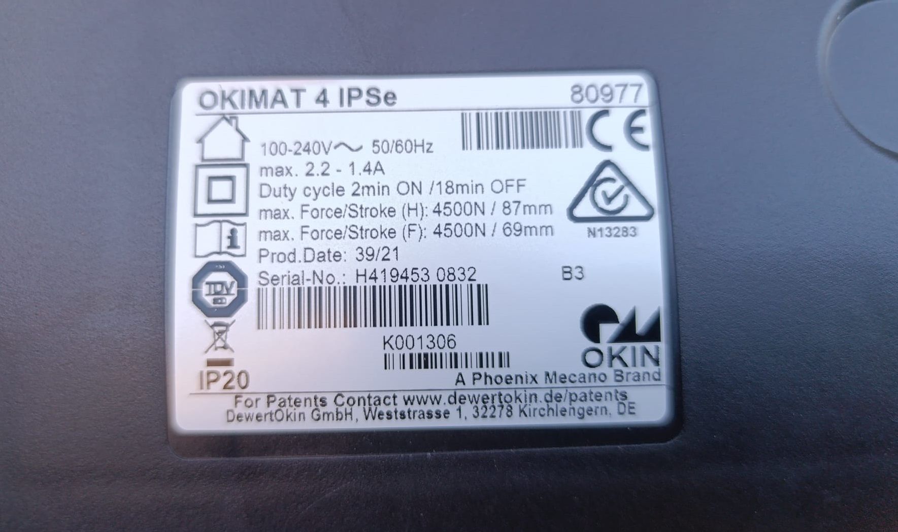 Okimat 4 IPSe 80977