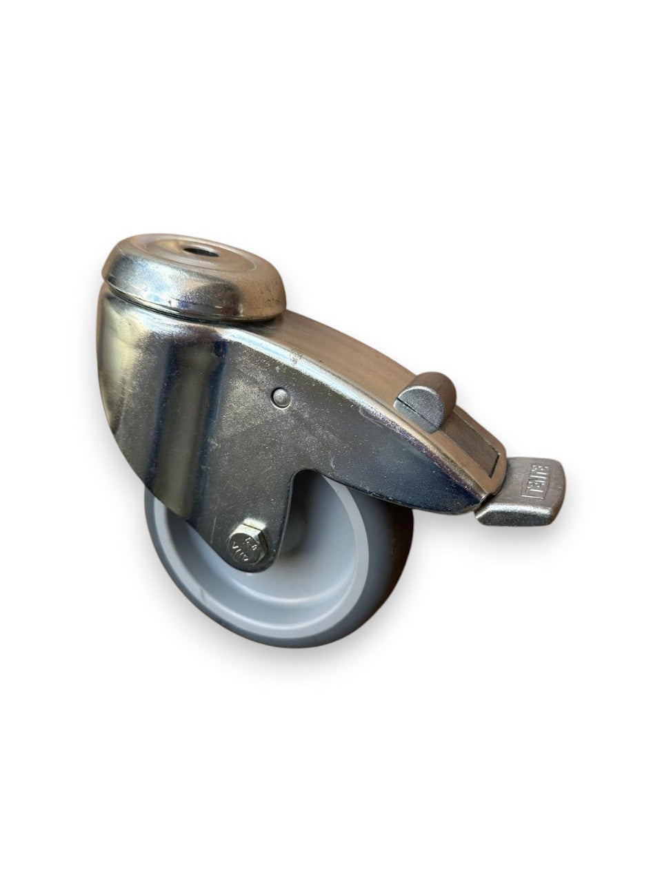 Tente zwenkwiel met rem 100x32 mm