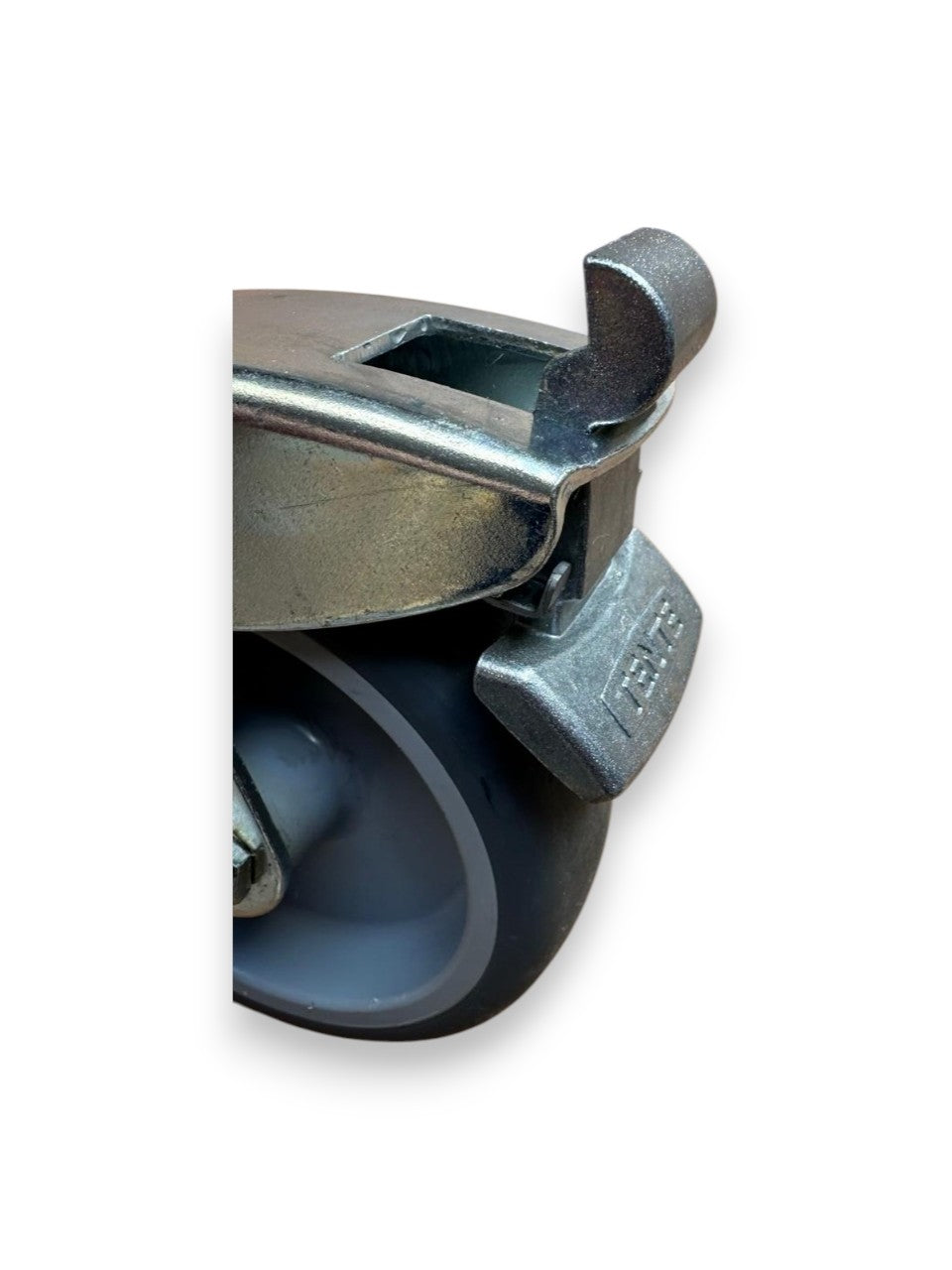 Tente zwenkwiel met rem 100x32 mm